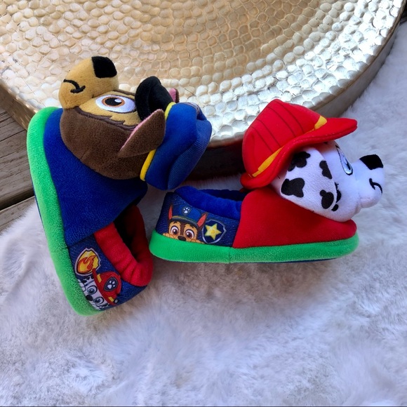 Nickelodeon Paw Patrol Chase & Marshall Slippers - Picture 2 of 8